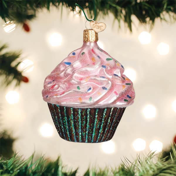 Pink Chocolate Cupcake Ornament - Image 2