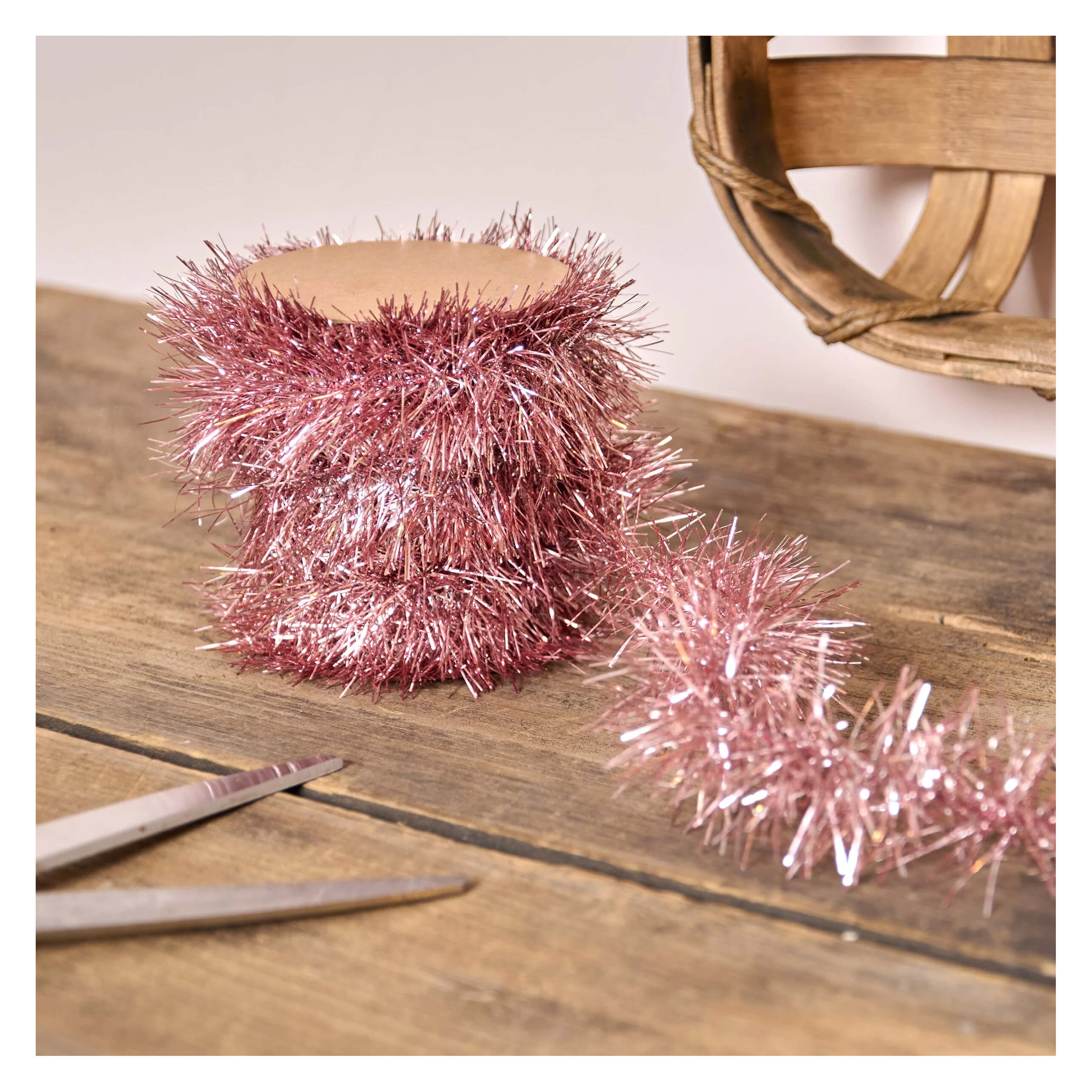 Pink Tinsel Garland - Image 2