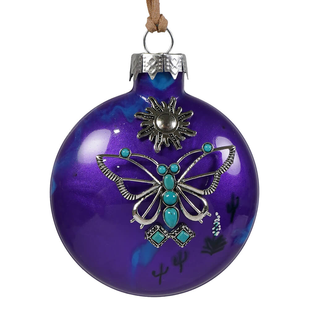Purple Desert Butterfly Ornament