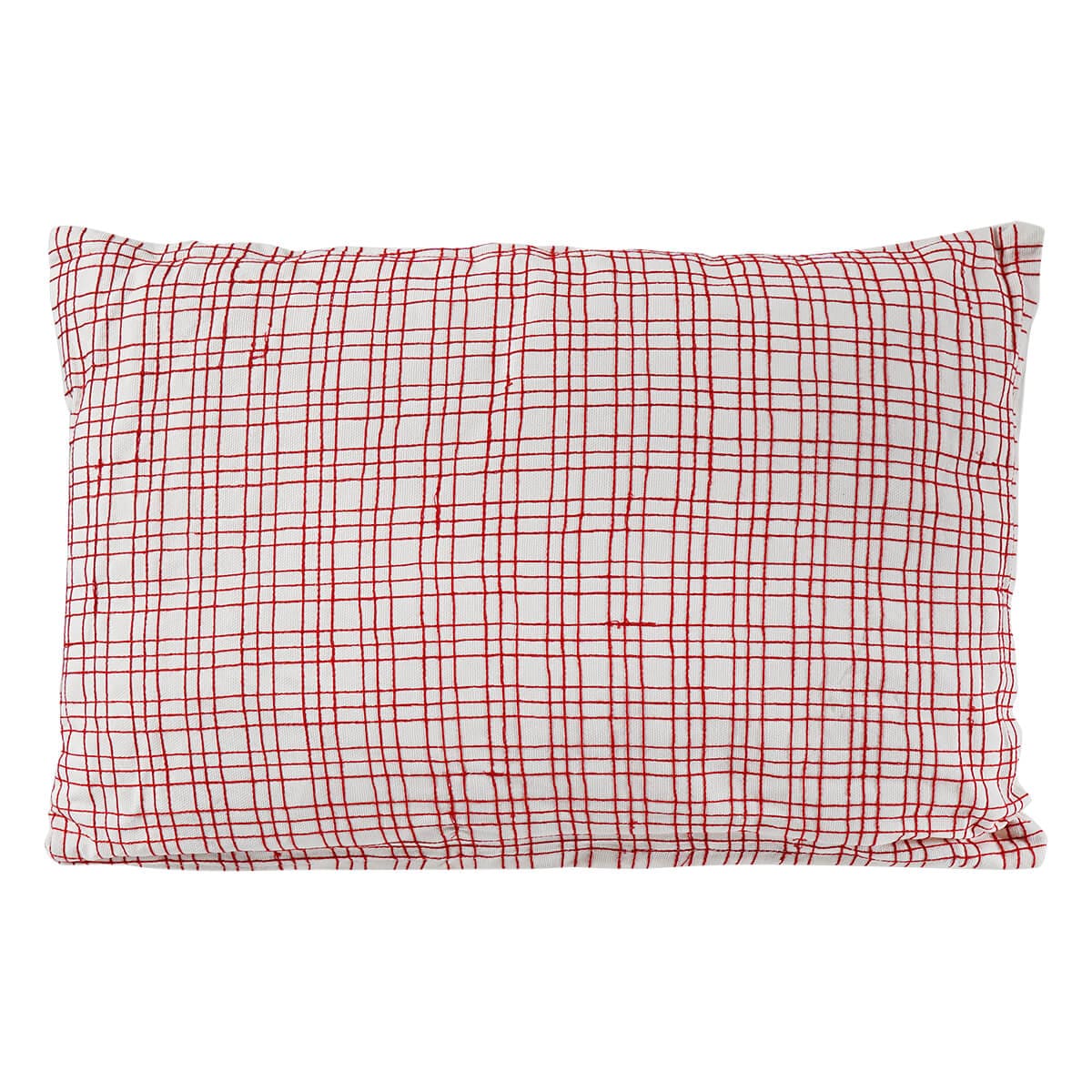Rectangular White Pillow With Felt Ornaments & Snowflakes - Image 2