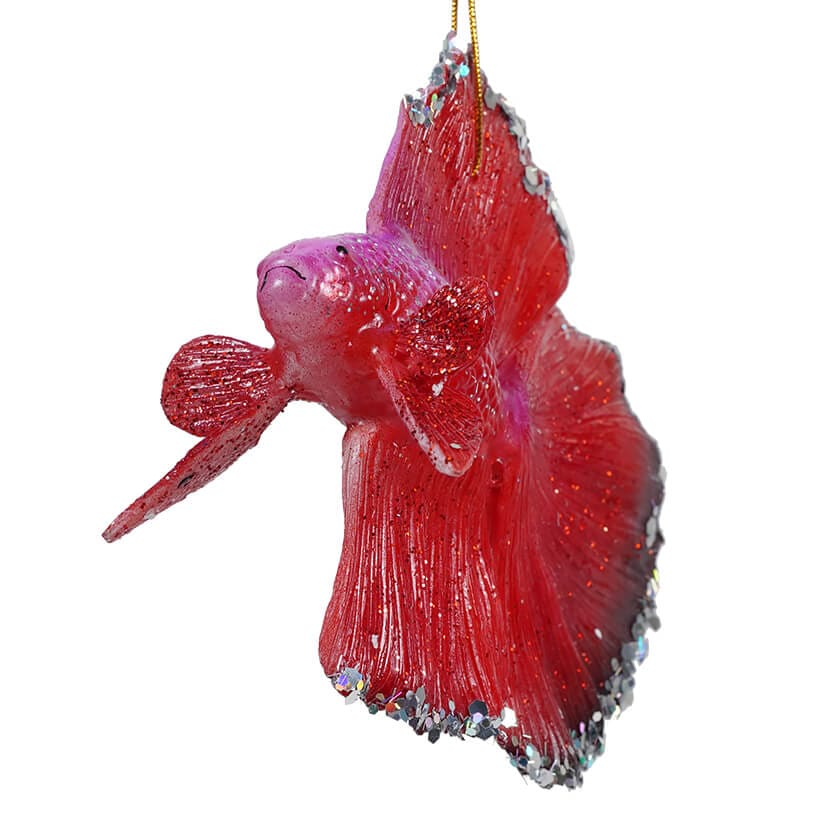Red Beta Fish Ornament - Image 2