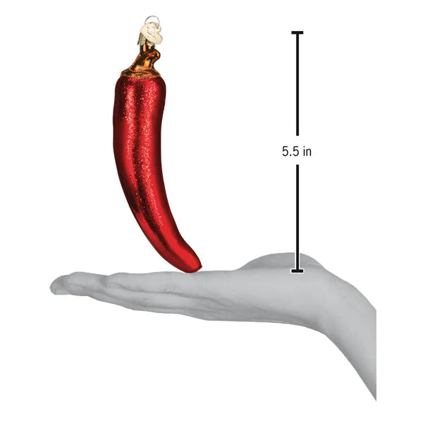 Red Chili Pepper Ornament - Image 2
