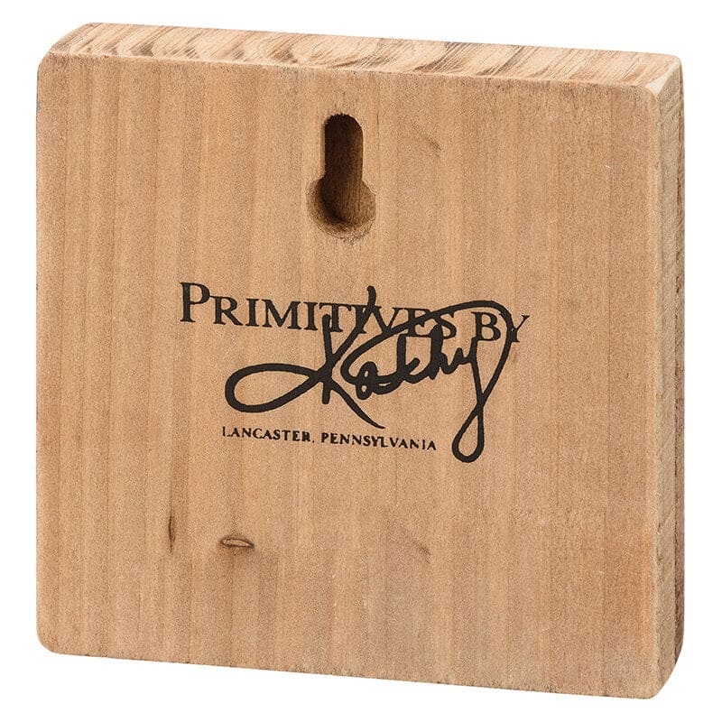 Red Clover & Bee Wood Block Sign - Image 2