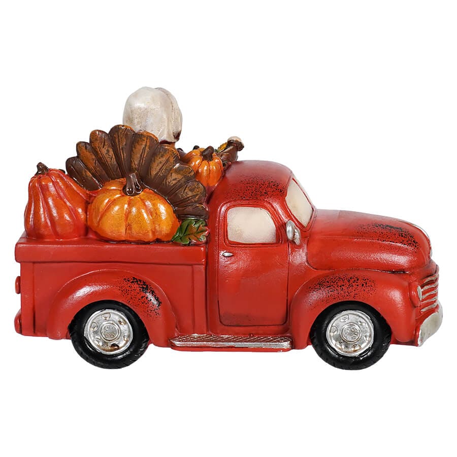 Red Harvest Truck With Turkey & Pumpkins - Image 3