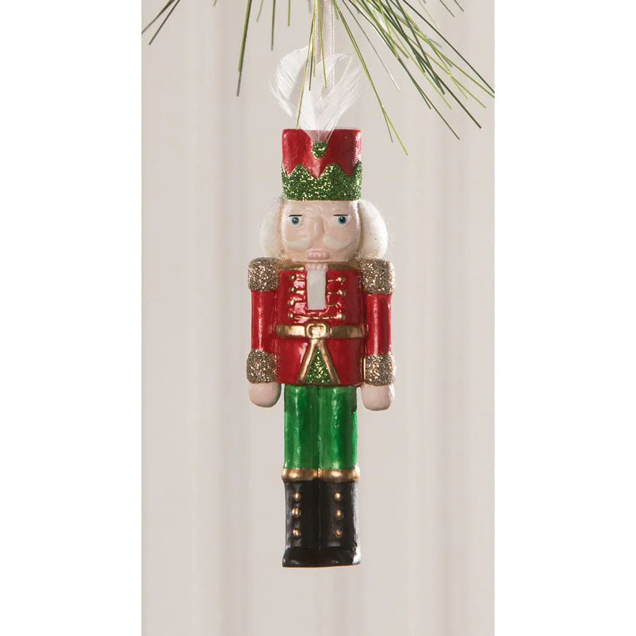 Red Traditional Nutcracker Ornament - Image 3