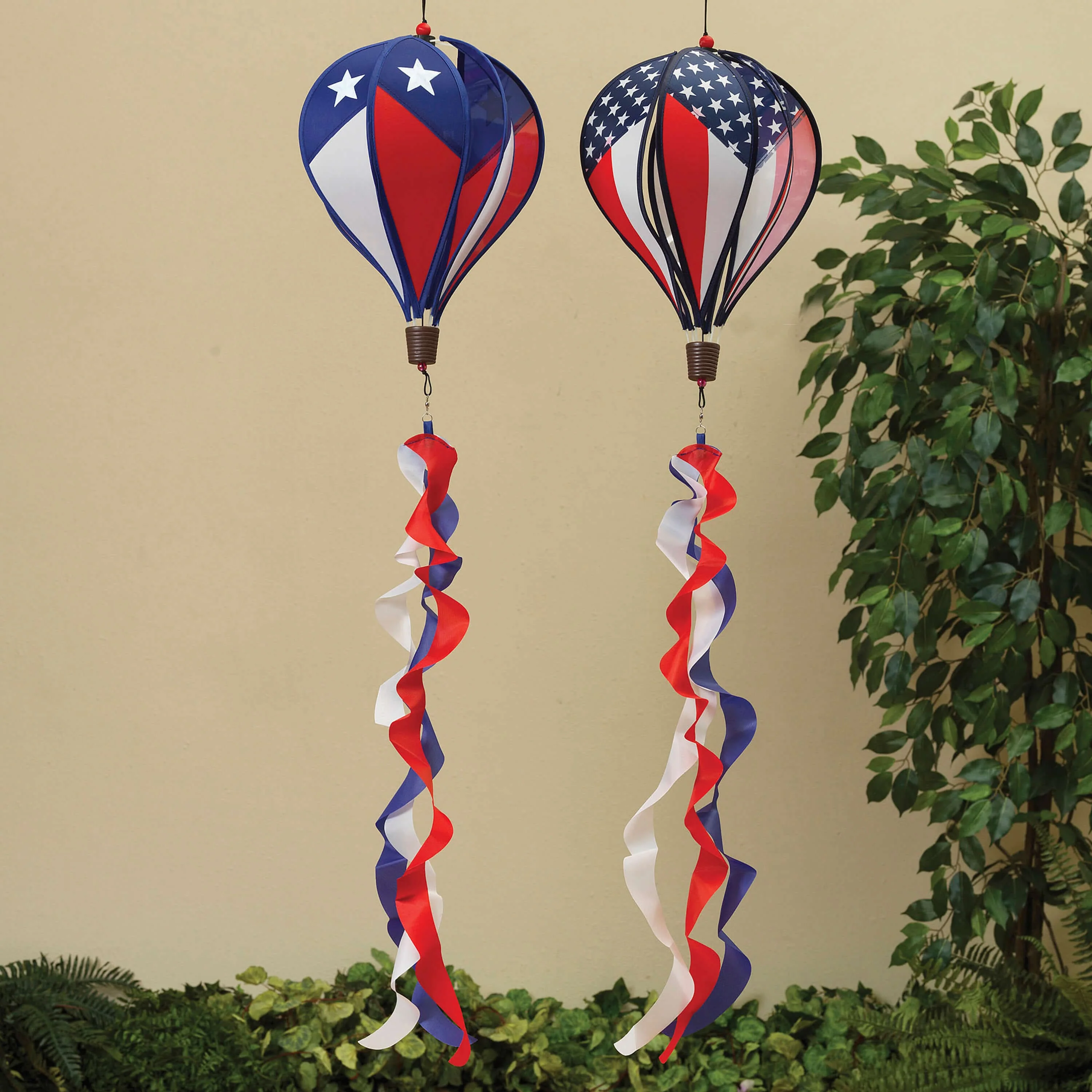 Red, White & Blue Americana Nylon Patriotic Balloon Spinner - Image 2