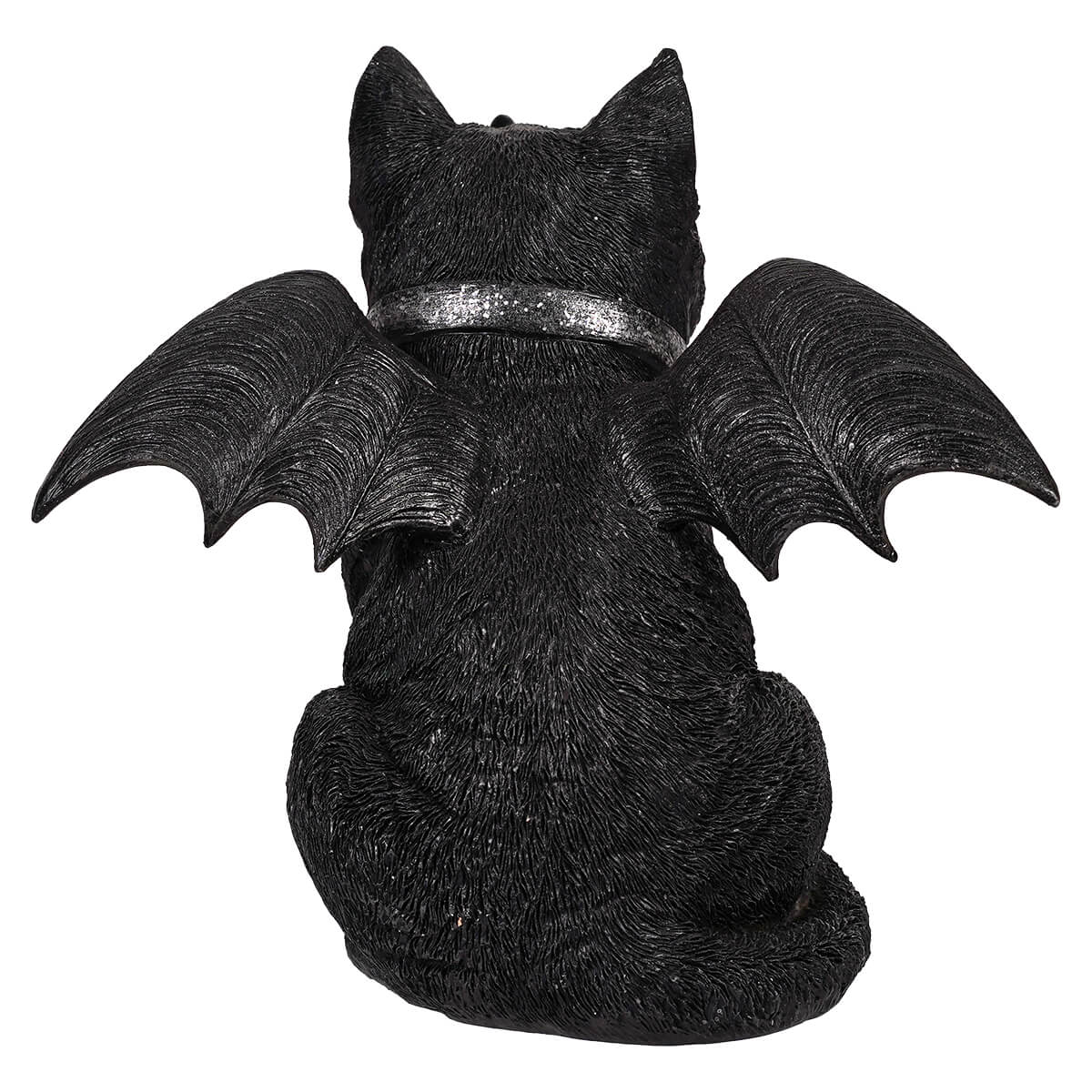 Resin Gothic Black Cat Bat Figurine - Image 3