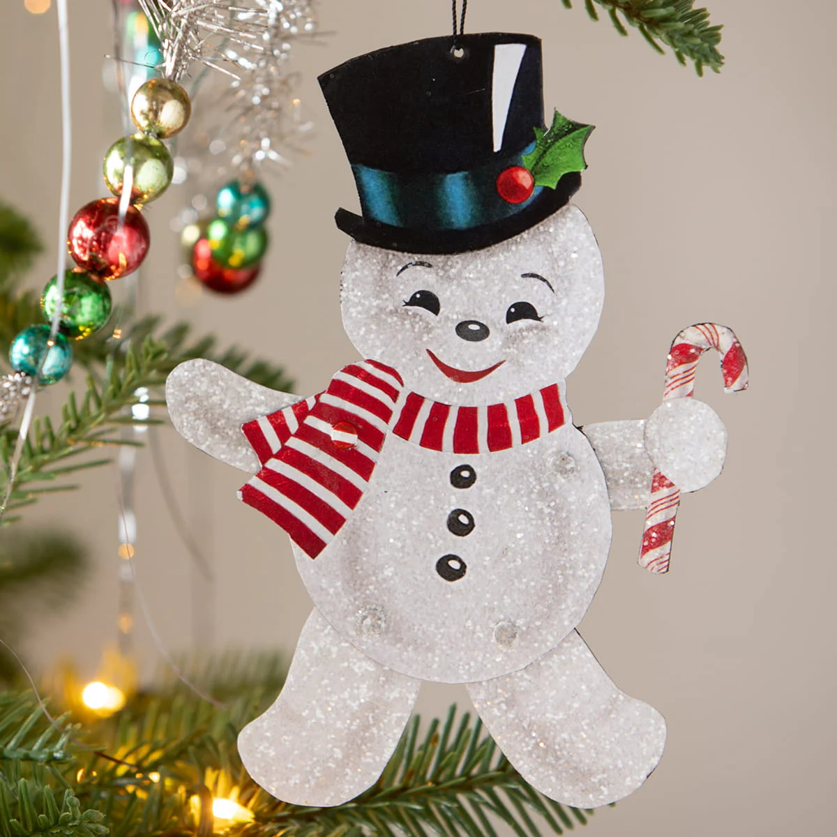Retro Rockin' Snowman Ornament - Image 3