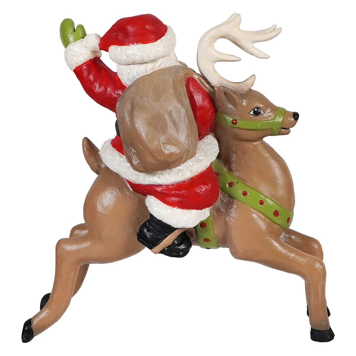 Retro Santa Riding Reindeer - Image 3