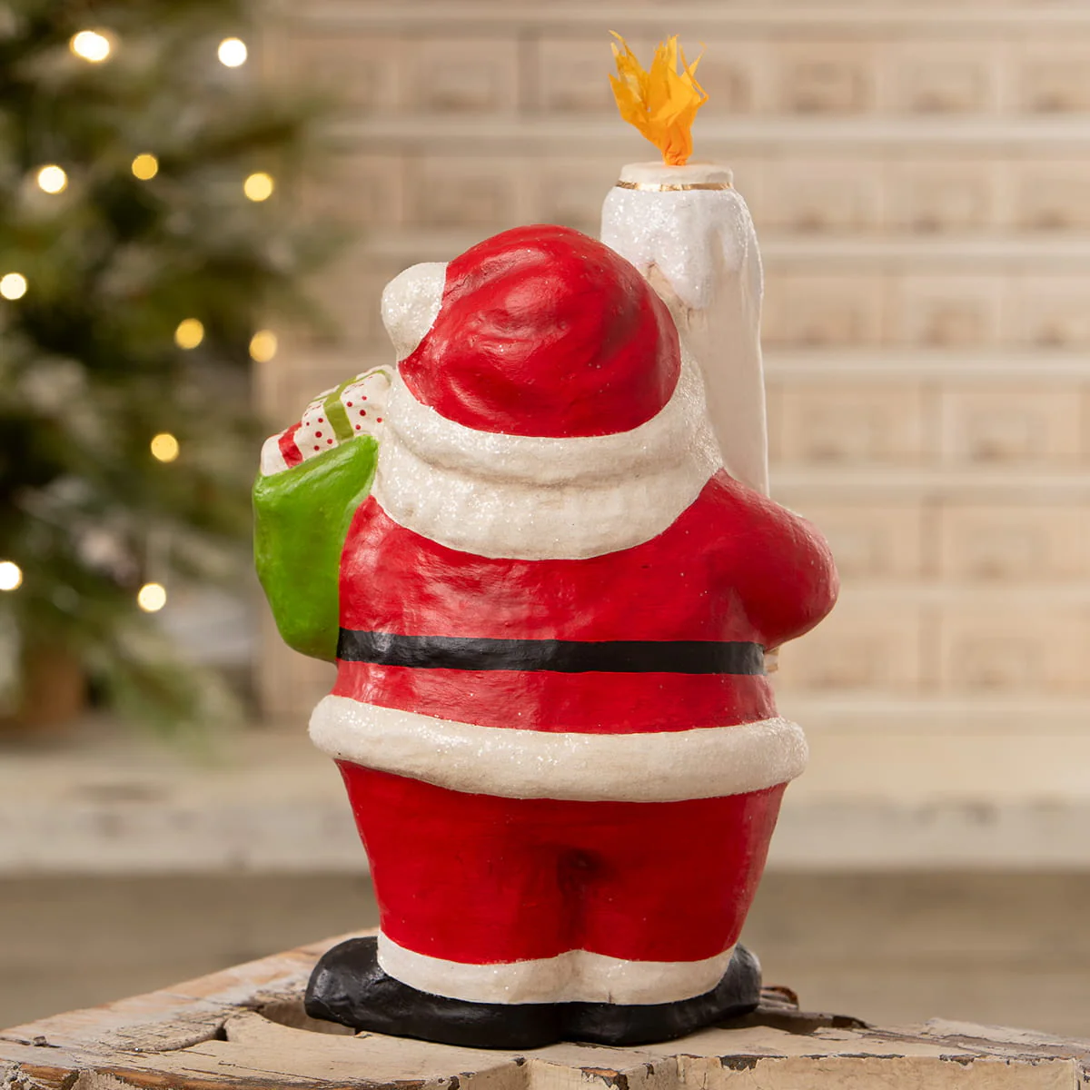 Retro Santa With Candle - Image 5
