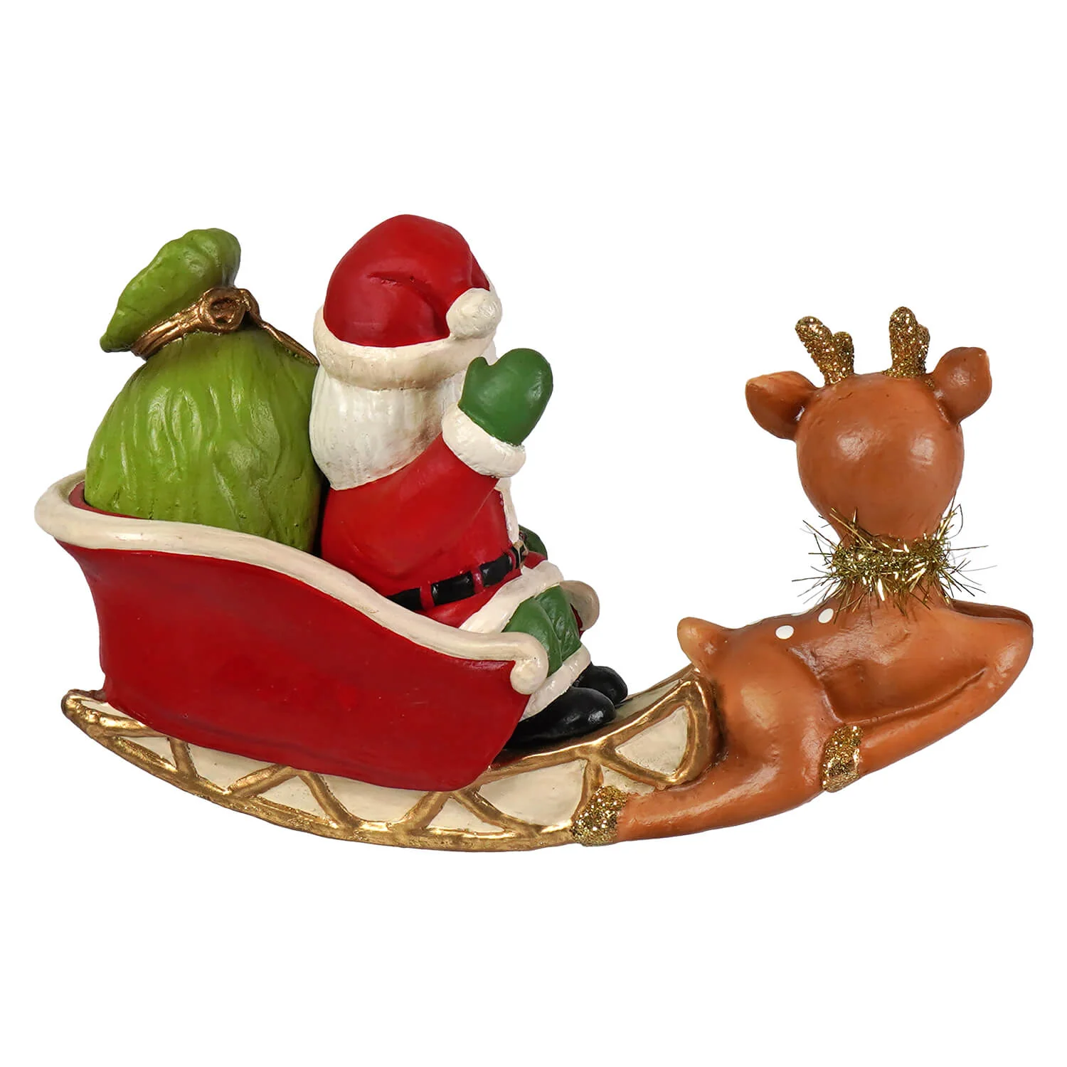 Rocking Santa In Sleigh - Image 3