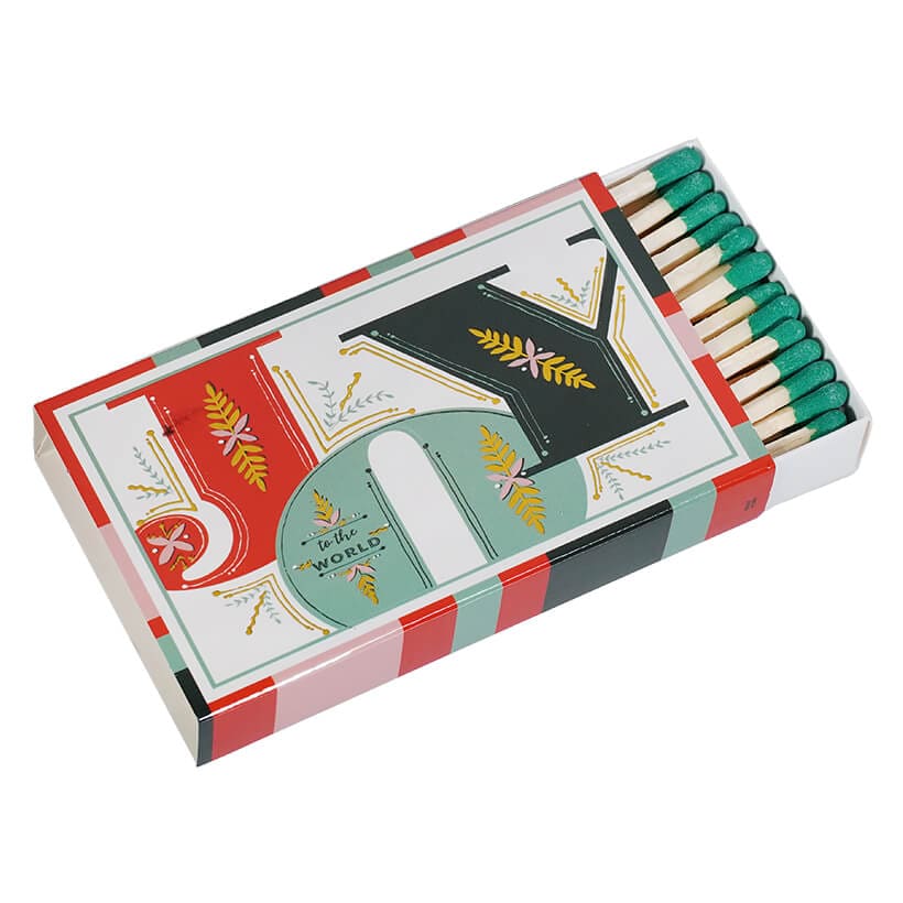 Safety Matches in a Joy Matchbox with Holiday Saying