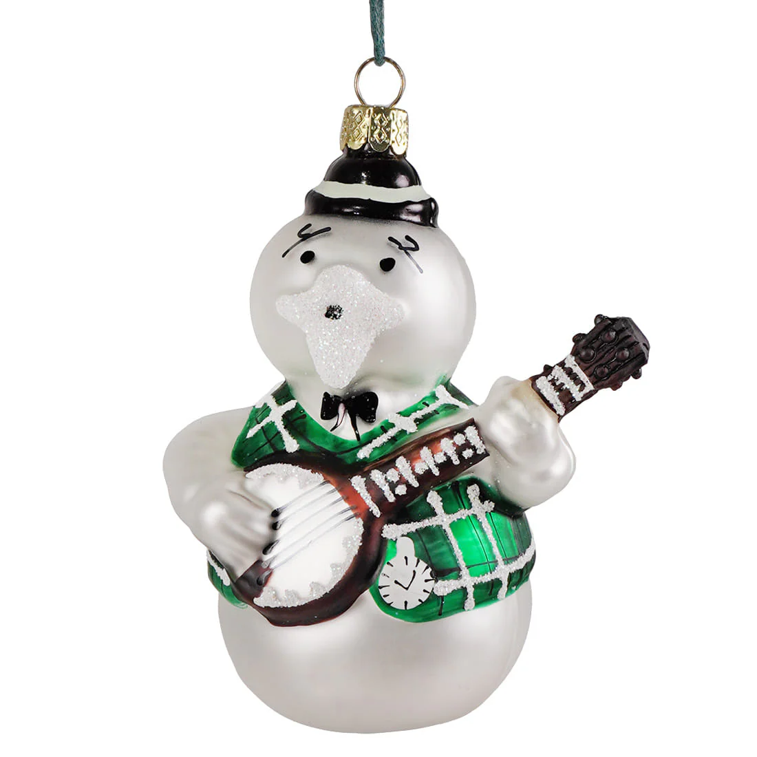 Sam The Snowman - Retro Rudolph Character Glass Ornament