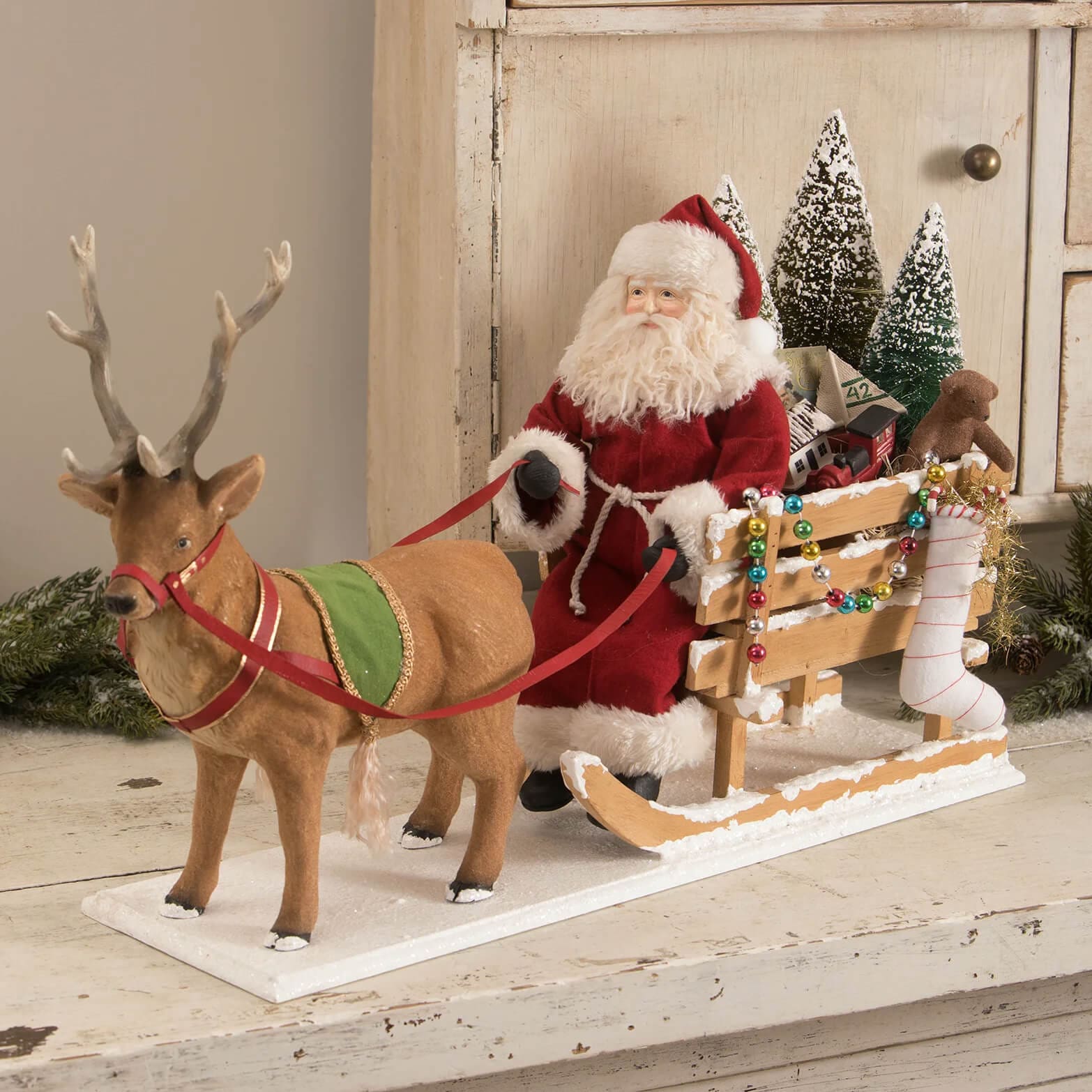 Santa In A One Horse Open Sleigh - Image 4