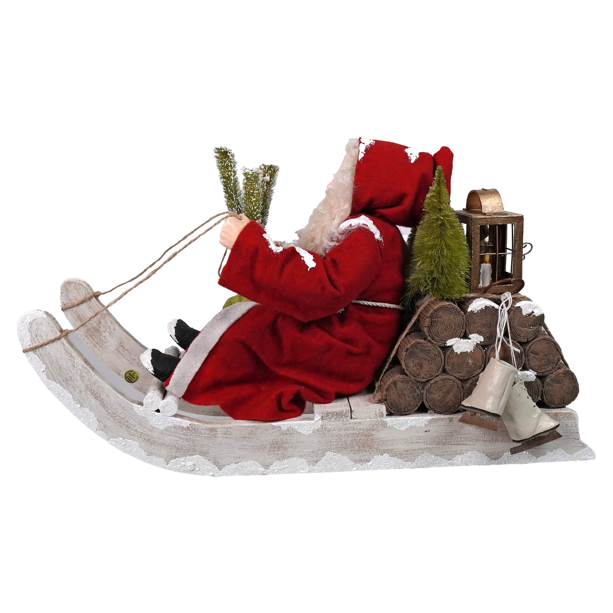Santa On Log Sled - Image 2