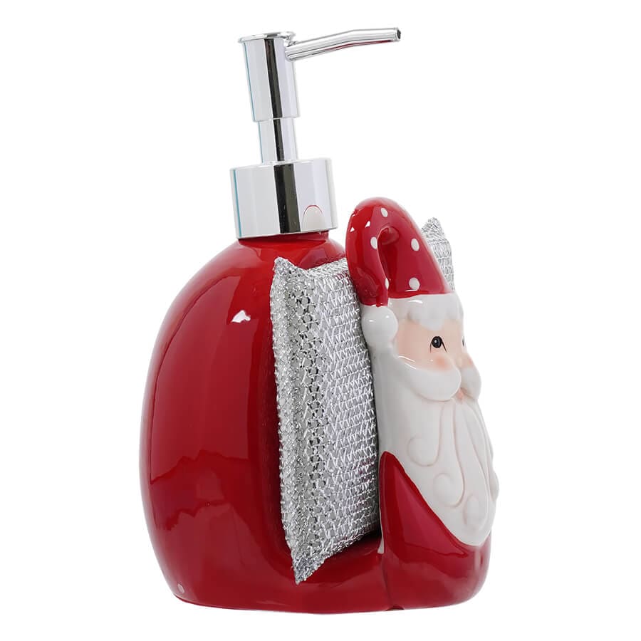 Santa Soap Dispenser & Sponge Holder - Image 2