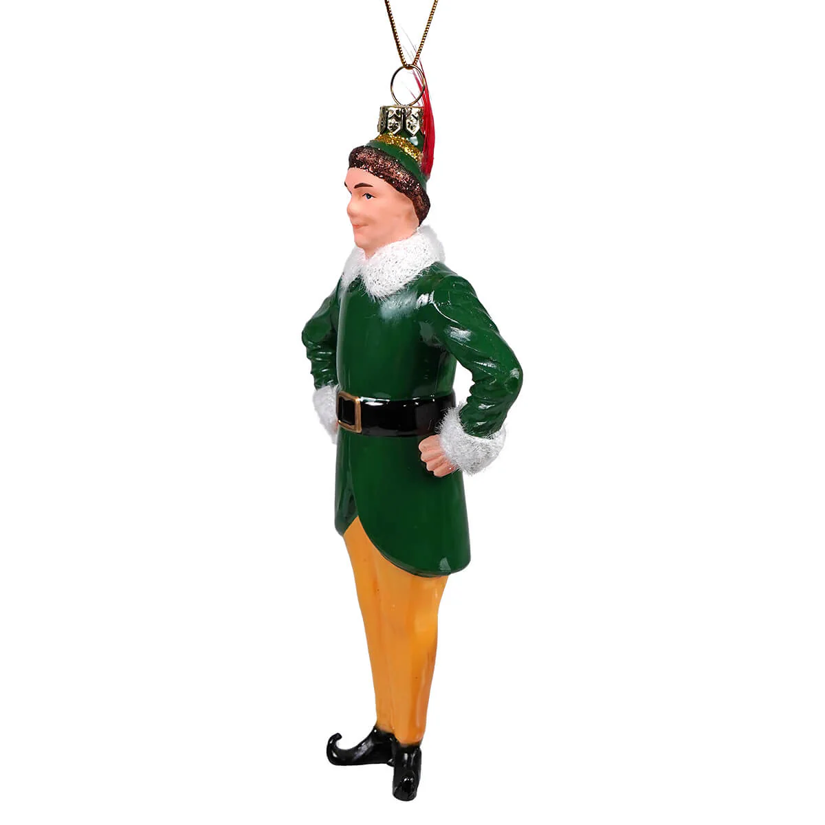 Santa's Helper Glass Ornament - Image 2