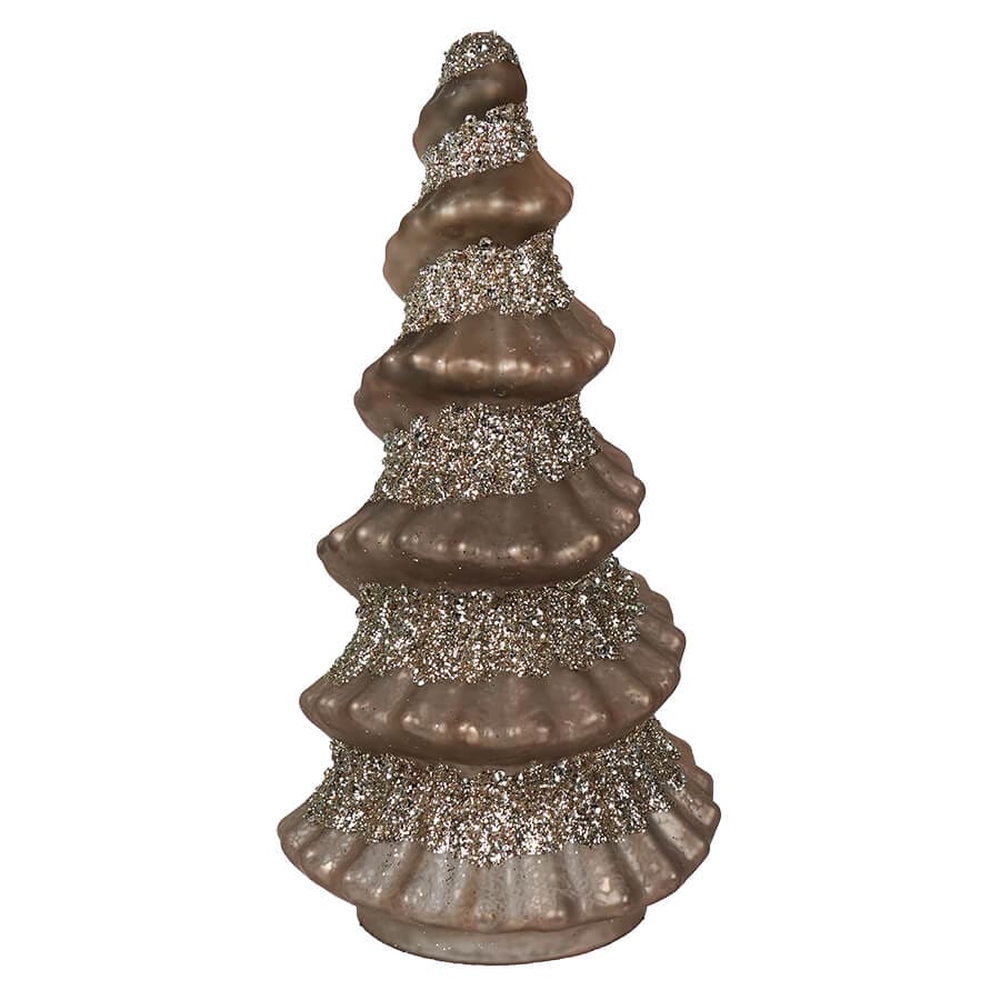 Silver Glittered Glass Tree - Image 2