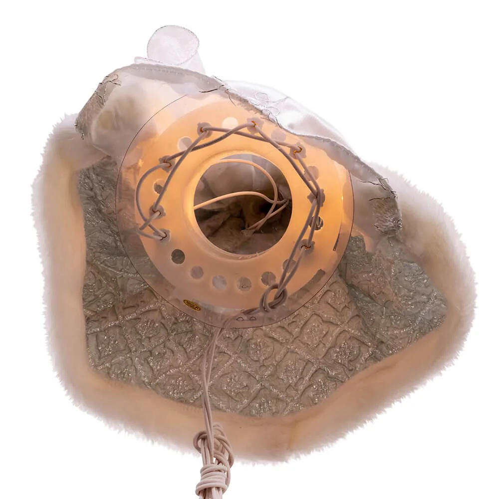Silver & Gray Lighted Angel Tree Topper - Image 6