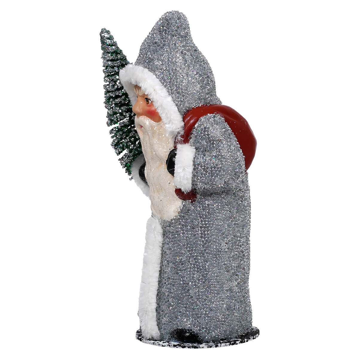 Silver Santa Holding Tree - Image 2
