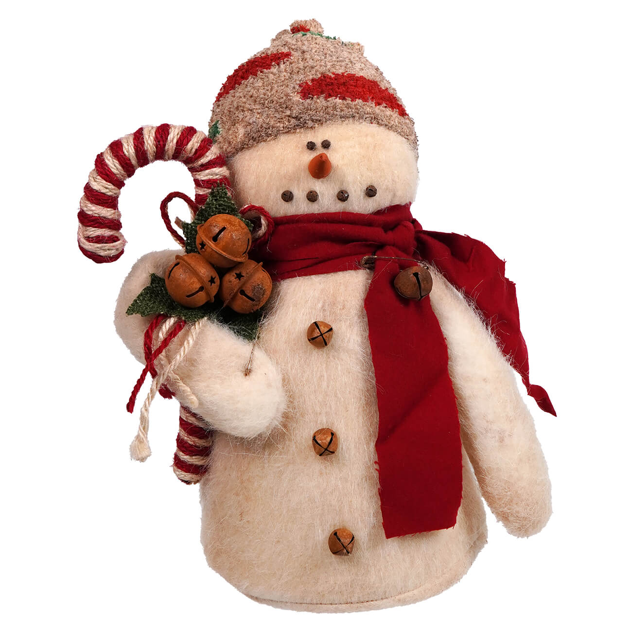 Skicap Snowman Holding Candy Cane - Image 3