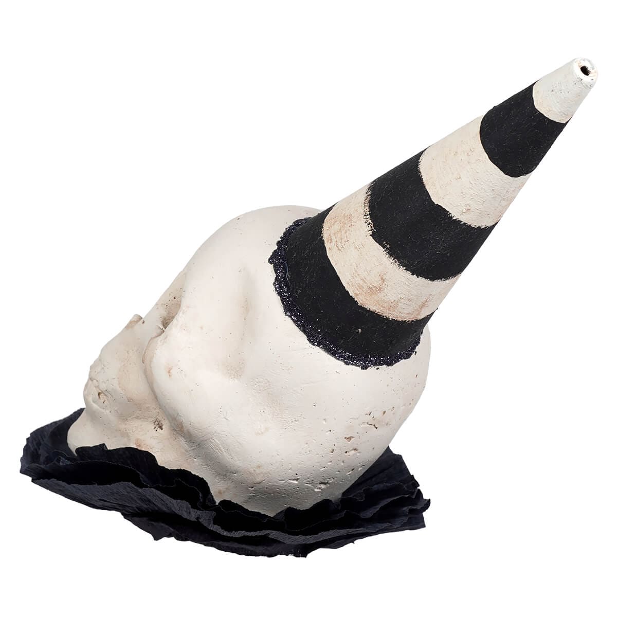 Skull With Frills Wearing Party Hat - Image 3