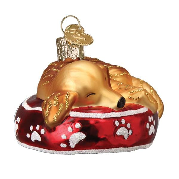 Sleepy Golden Retriever Ornament - Image 3