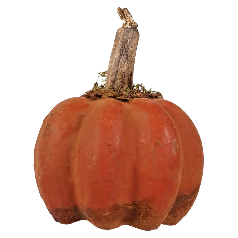 Small Handcrafted Orange Pumpkin Jack-O'-Lantern - Image 2