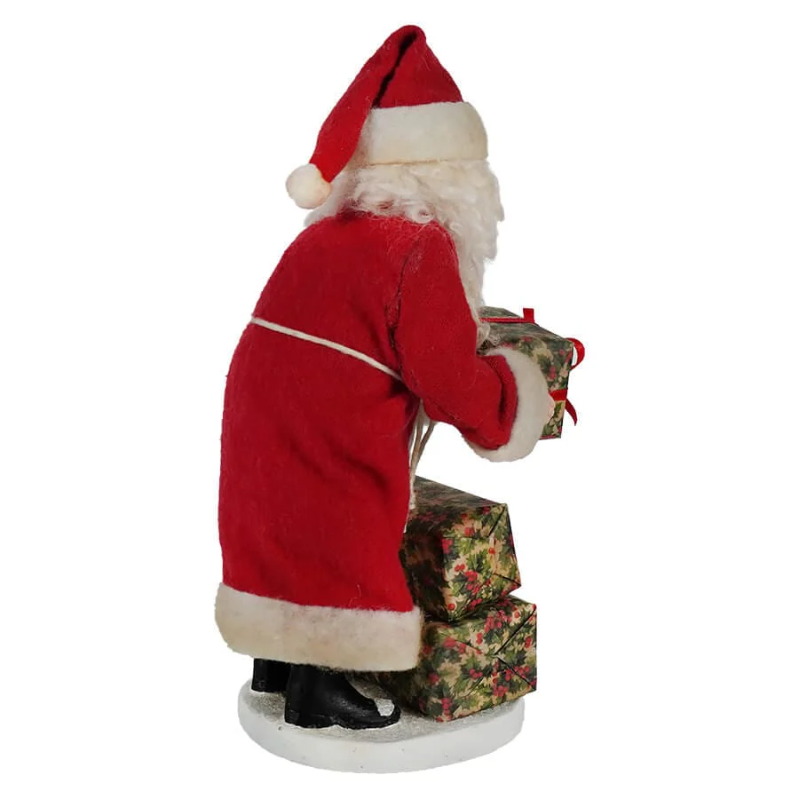 Small Village Santa Claus Holding Present - Image 4