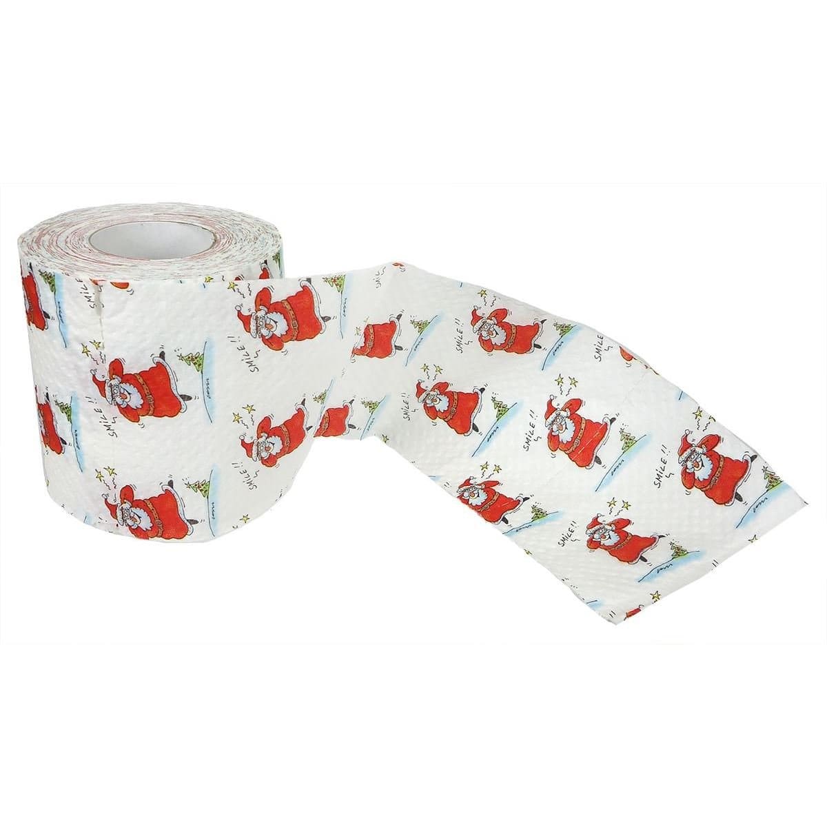 Smile Santa's Dancing Christmas Design Toilet Paper - Image 2