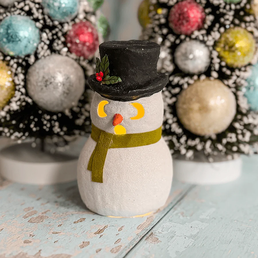 Snowman Luminary Surprised - Image 3
