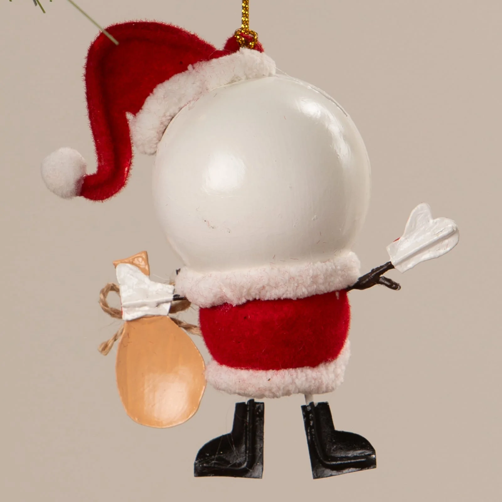 Snowman Santa Ornament - Image 3