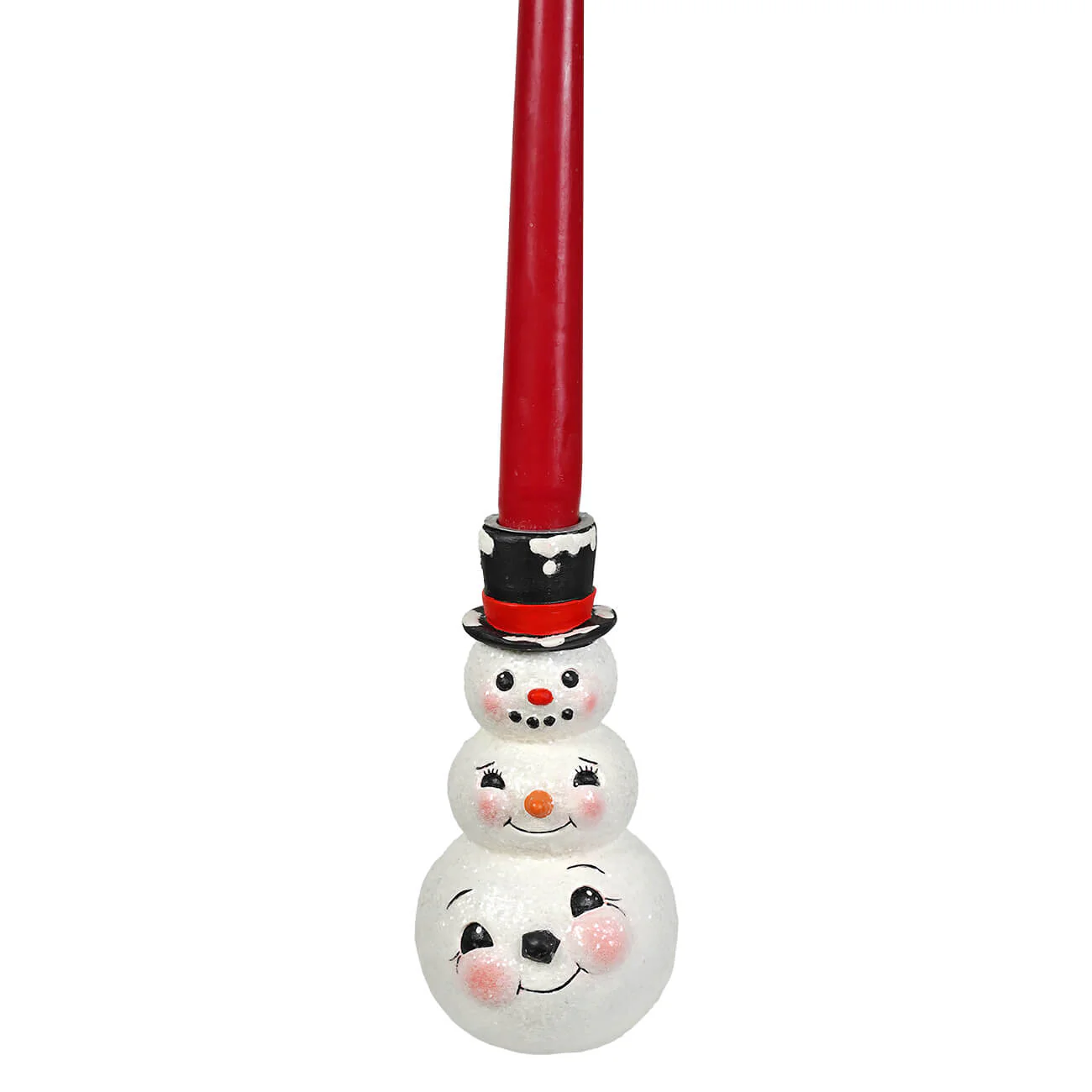 Snowman Stack Candlestick - Image 4