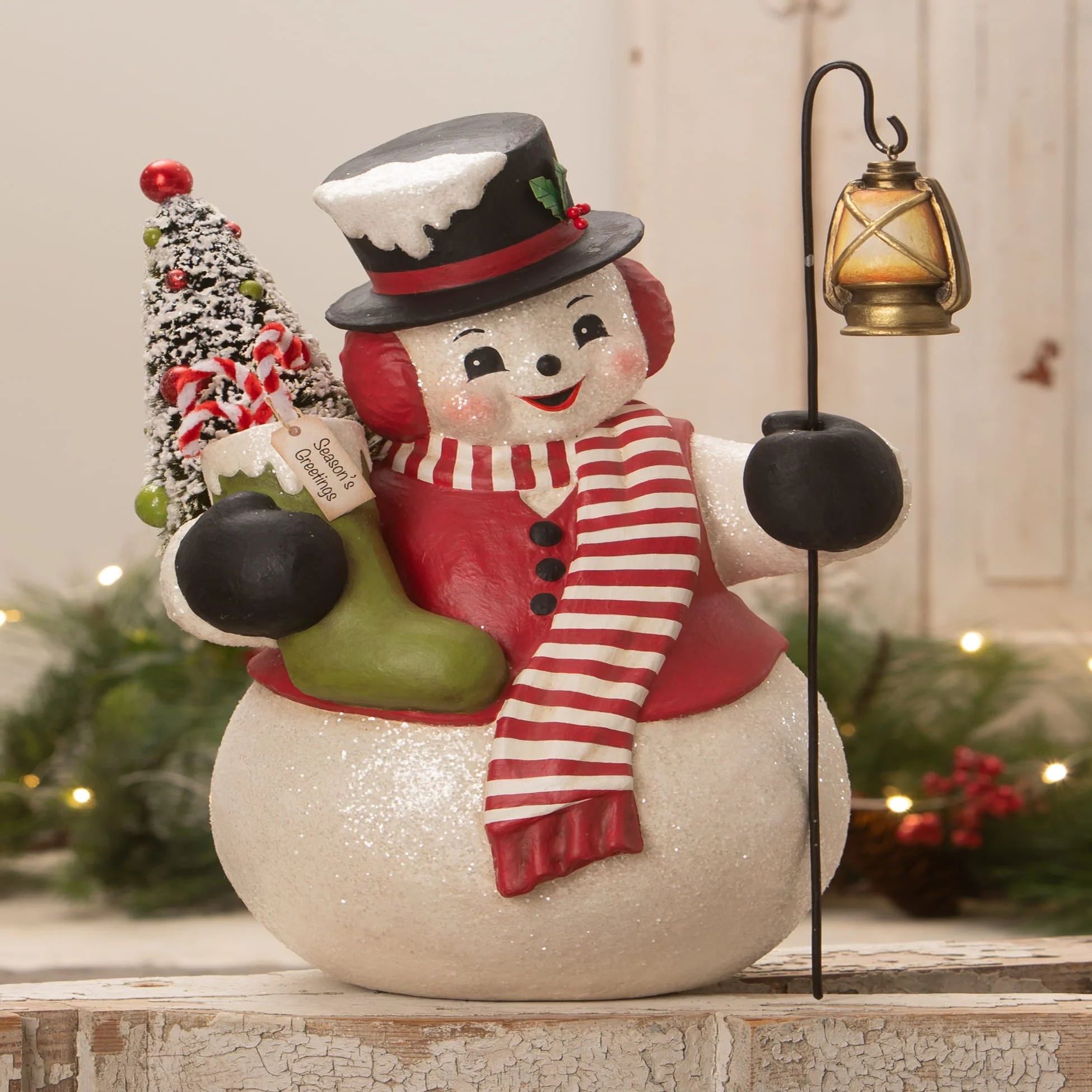 Snowman Stanley With Lantern - Image 4