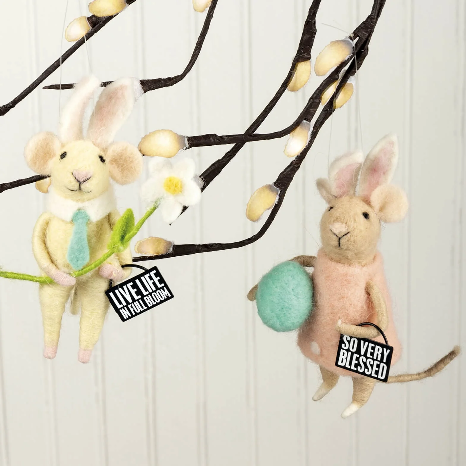 So Very Blessed Critter Ornaments Set/2 - Image 2