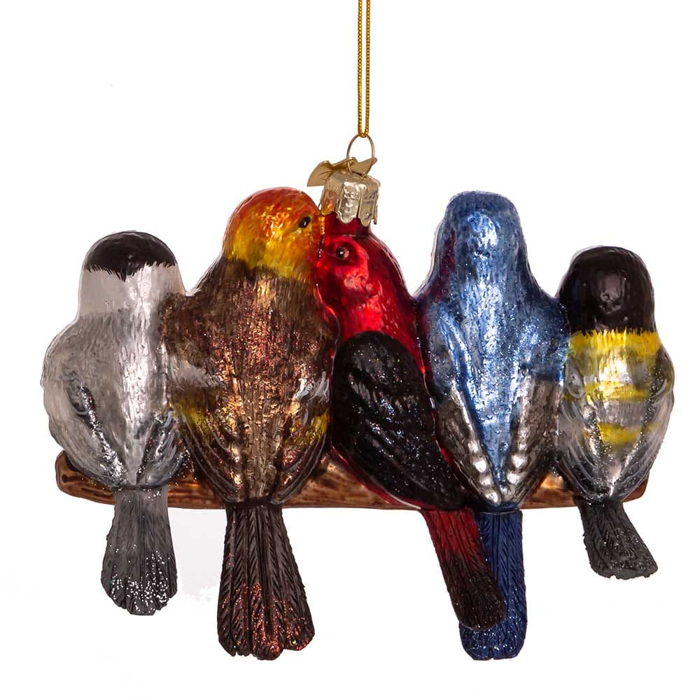 Noble Gems™ Glass Songbirds On Branch Ornament - Image 4
