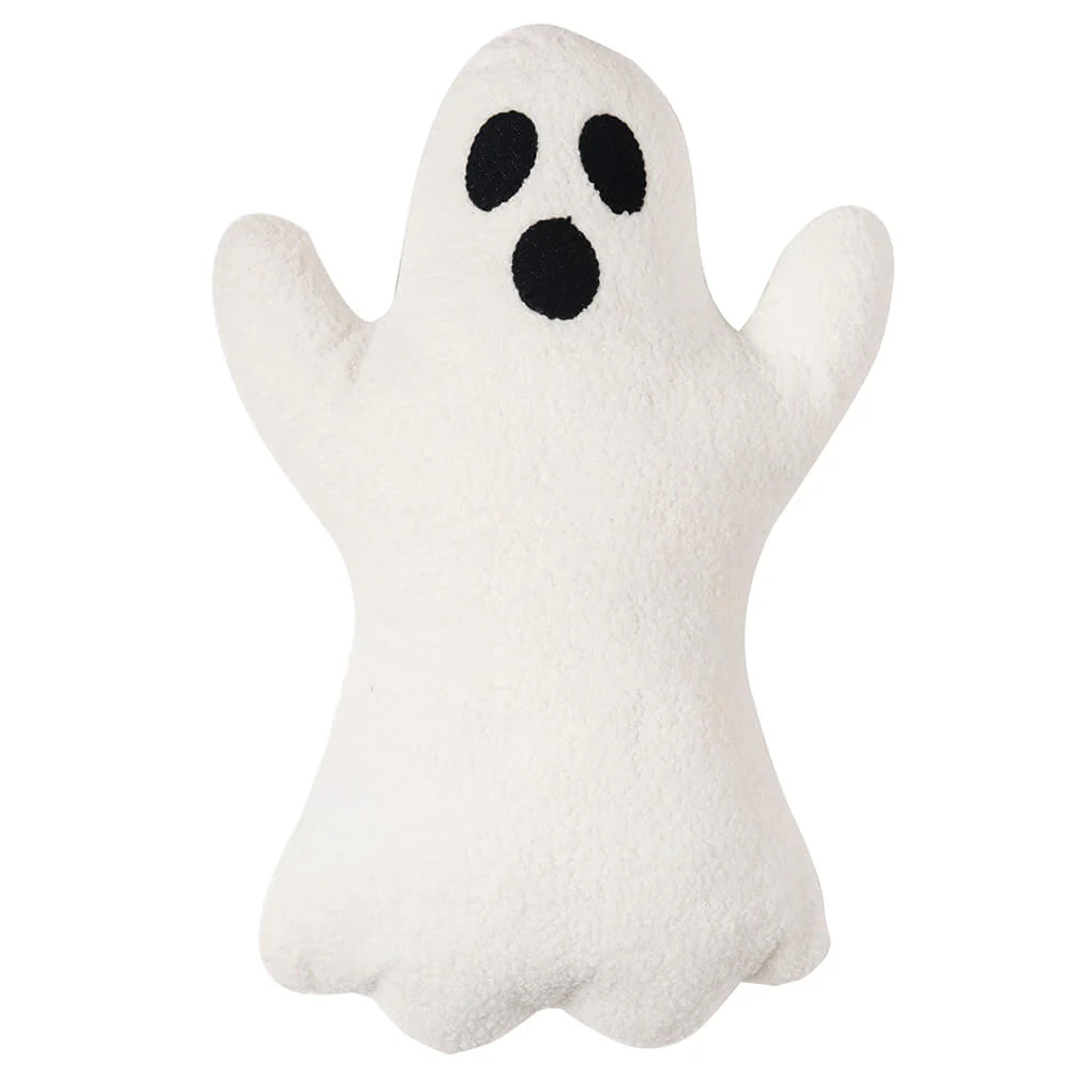 Spooky Ghost Shaped Sherpa Pillow