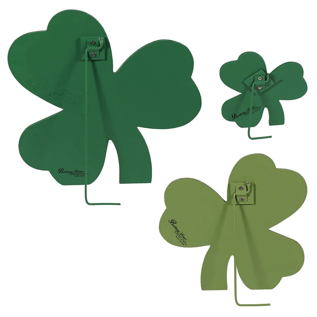 St. Patrick's Day Standing Shamrocks Set/3 - Image 2