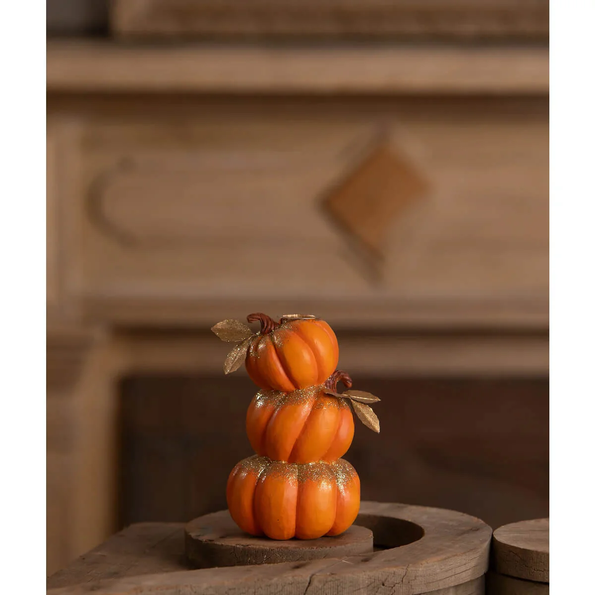 Stack Of Pumpkins Candle Holder - Image 4