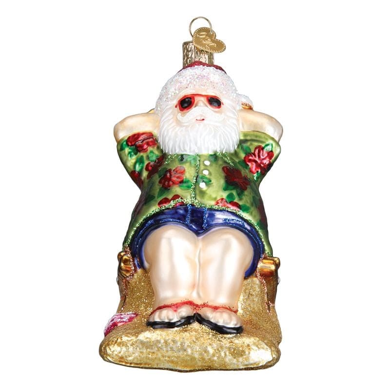 Sunning Santa Ornament - Image 3