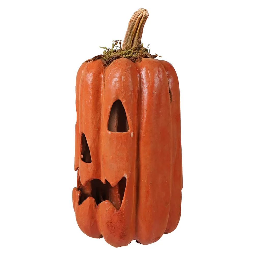 Tall Orange Pumpkin Jack-O'-Lantern - Image 2