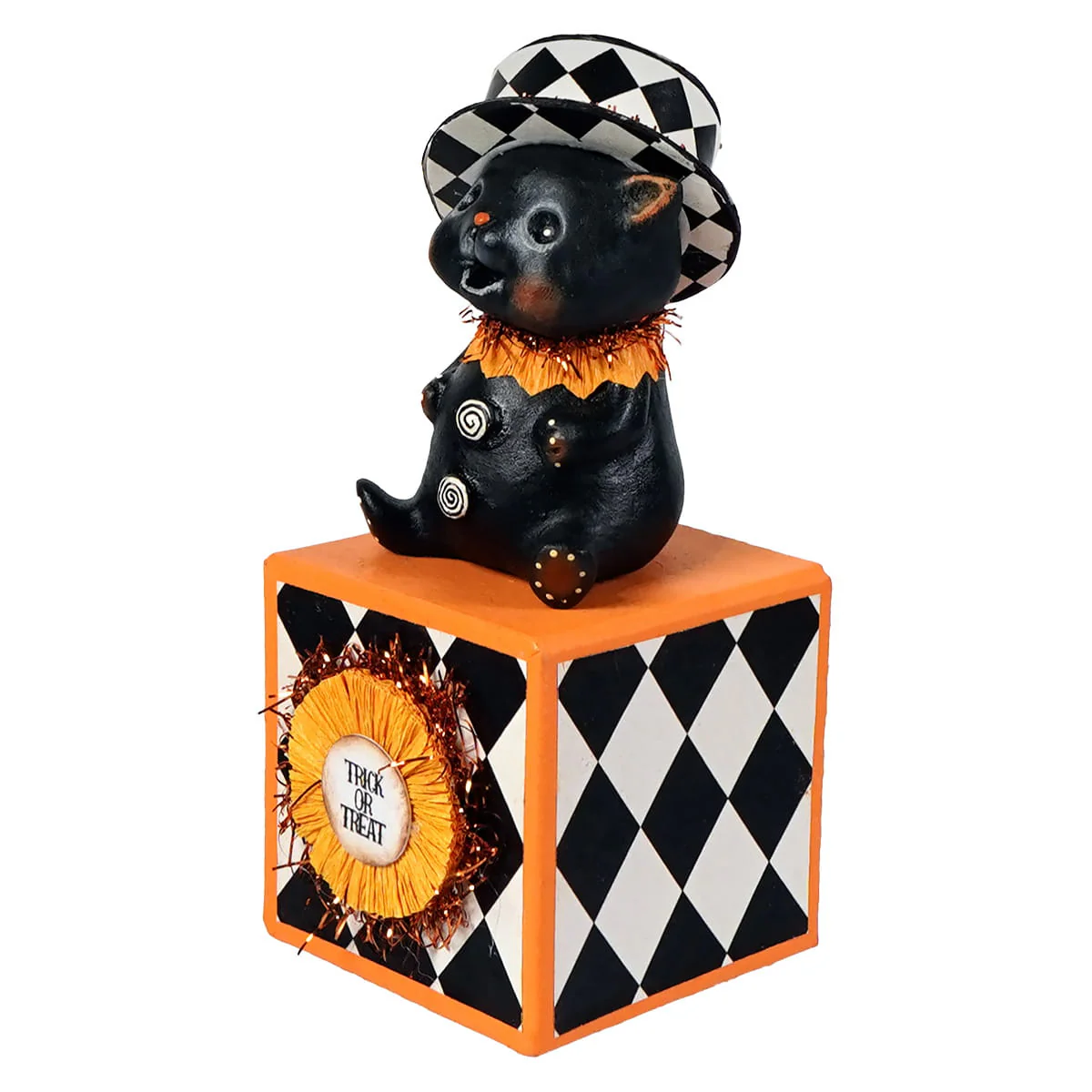 Top Hat Kitty On Block - Image 2