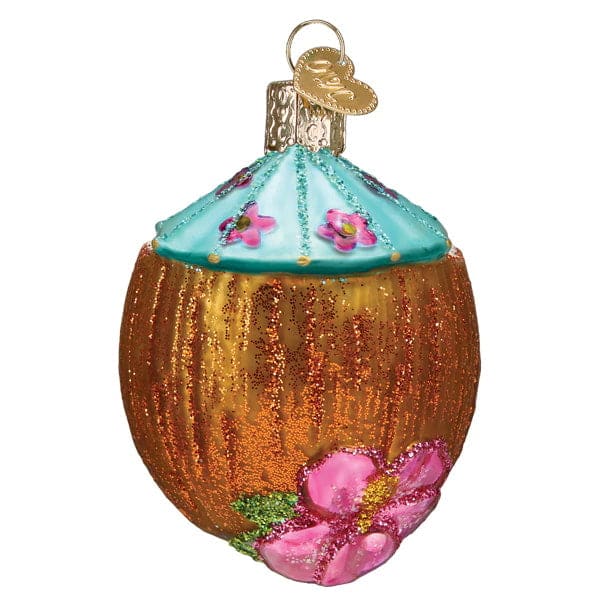 Tropical Coconut Drink Ornament - Image 2