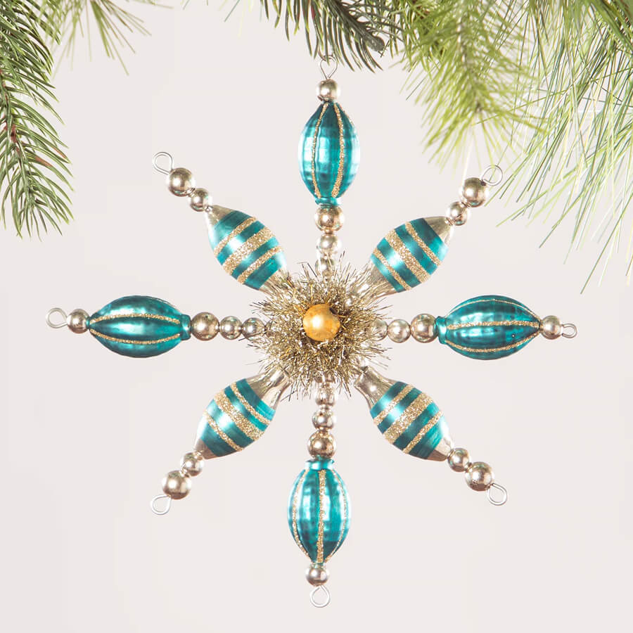 Turquoise Starburst Ornament - Image 2