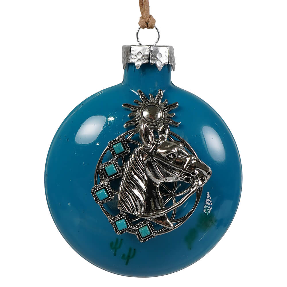 Turquoise Trail Stallion Ornament