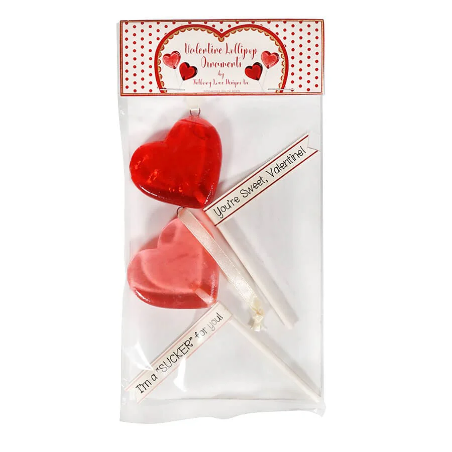 Valentine Lollipop Ornaments Set/2 - Image 2