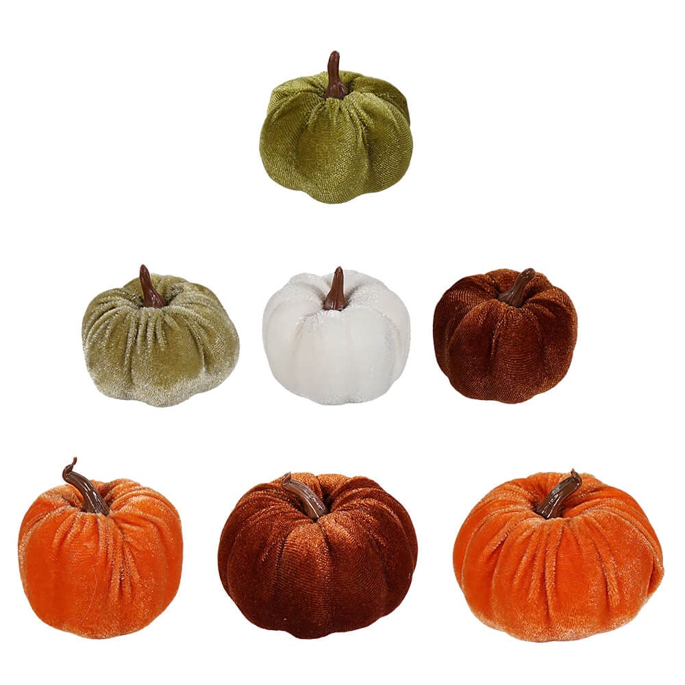 Velveteen Pumpkins in a Bag Set/7 - Image 2