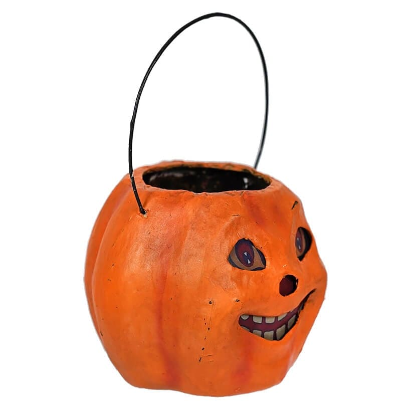 Vintage Grinning Mini Pumpkin Bucket - Image 2