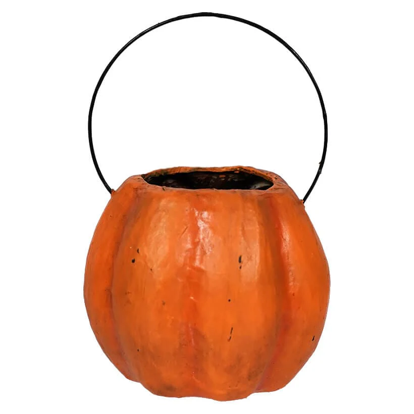 Vintage Grinning Mini Pumpkin Bucket - Image 3