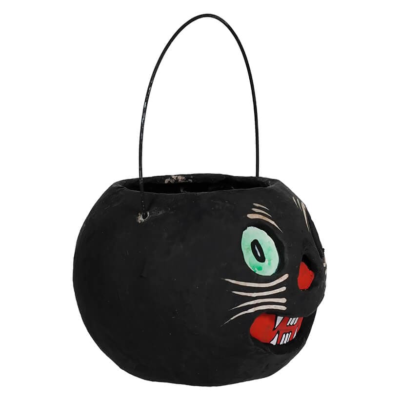 Vintage Halloween Cat Bucket - Image 2